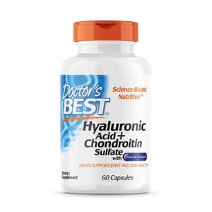 Препарат для суставов и связок Hyaluronic Acid with Chondroitin Sulfate, 60 капсул Doctor's Best CL0130453 (2017667)