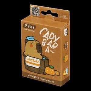 Мел белый квадратный ZIBi Capybara 12шт (ZB.6706-12) (2021653)