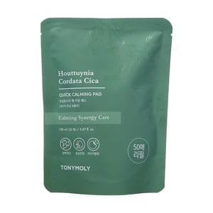 Тонер-пады для лица Tony Moly Houttuynia Cordata Cica Quick Calming Pad Refill, 50 шт