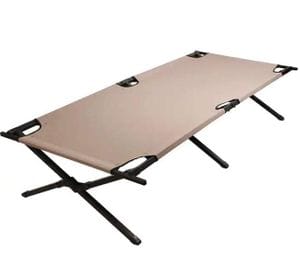 Кровать раскладная туристическая EX 188x75x42см brown, D 25х25х1.0мм, 600D oxford (2024968)