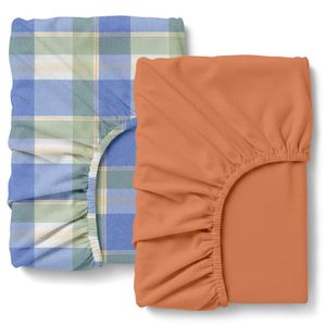 Набір простирадло на резинці 140х200 OCEAN TARTAN CS2 COSAS (4822052503256) (2031553)