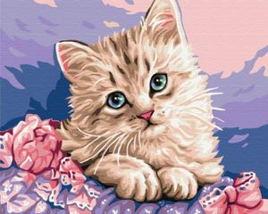Картина за номерами "Синьооке кошеня" Brushme 40x50 см tvo0008649 (2042866)