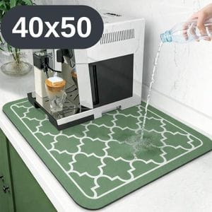 Антискользящий кухонный коврик 40×50 см — абсорбирующий для сушки посуды и под кофемашину KT8001734 (2047553)