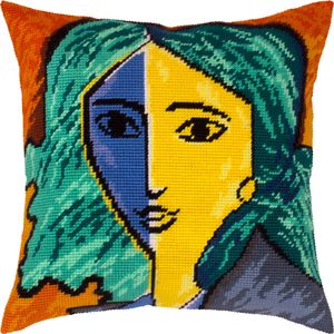 Вишивка напівхрестиком 40×40 см ««Портрет Лідії Делекторської», А. Матісс», «Чарівниця», V-485 (2055893)
