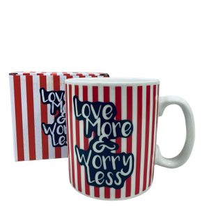 Чашка керамічна OLens 3229 800 мл Love more&worry less XXL (2061847)