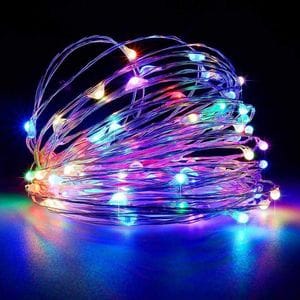 Новорічні гірлянди мідна дротяна лампа 100LED 10М БП 5В 220V (СП) RGB RD-7110 Digital (2077256)