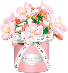 Конструктор No Brand Pink Bouquet Floral Luxury 544 деталі Різнокольоровий (2104619301) (2082928)