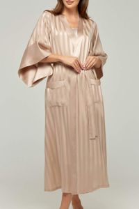 Халат Marc & Andre на запах однотонное, пеньюар Золотой (W22-00SS201-L) (2088900)