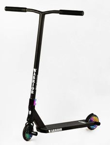 Самокат трюковий Best Scooter Warrior HIC-система пеги алюмінієвий диск та дека колеса PU 100 кг Black and red (112767) (2135553)