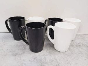 Набір кухлів 320 мл New morning Black White 6 шт Luminarc P8858/Q0156 (2142353)