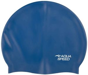 Шапка для плавання Aqua Speed силіконова XL синя (720296) (2145589)