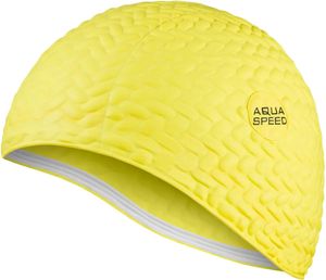 Шапка для плавання Aqua Speed латекс OSFM жовта (720465) (2145685)