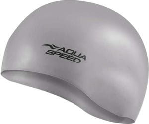 Шапка для плавання Aqua Speed силіконова OSFM сірий (720520) (2145708)