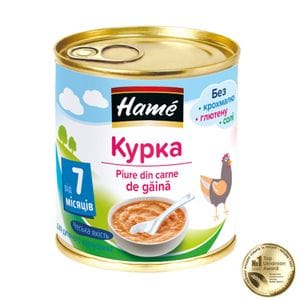 Детское мясное пюре Hame курица, от 7 месяцев, 100 г