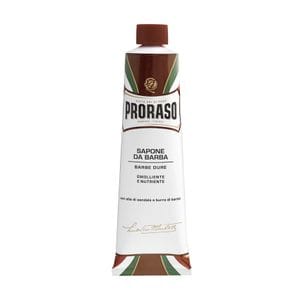 Уценка! Крем для бритья Proraso с маслом ши и сандаловой маслом, для жесткой щетины, 150 мл