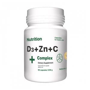 Вітамінно-мінеральний комплекс AB PRO EntherMeal D3 + Zinc + С Complex+ Caps, 60 капсул