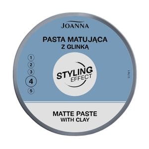 Моделирующая паста для волос Joanna Styling Effect Strong Hold And Matt Finish Paste With Clay матирующая, 100 г