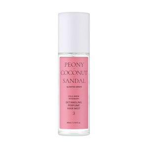 Парфюмированный мист для волос Rated Green Peony Coconut Sandal Cold Brew Rosemary Detangling Perfume Hair Mist 3, 80 мл
