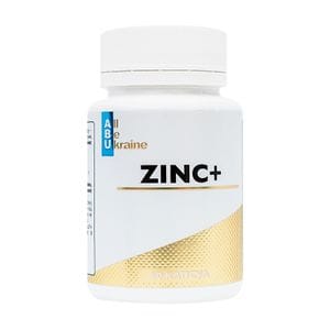 Цинк цитрат ABU - All Be Ukraine Zinc+ с витамином С и лемонграсом, 60 капсул