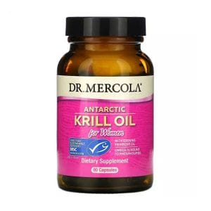 Масло арктического криля для женщин Dr. Mercola Antartic Krill Oil, 90 капсул
