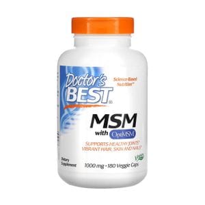 Уценка! Метилсульфонилметан и МСМ Doctor's Best MSM With OptiMSM 1000 мг, 180 веганских капсул