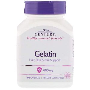 Желатин 21st Century Gelatin 600 mg 100 Caps (865169)