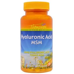 Гиалуроновая кислота Thompson Hyaluronic Acid MSM 30 Veg Caps THO-61769 (875172)
