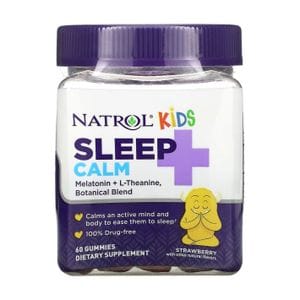 Витаминно-минеральный комплекс для детей Natrol Kids Sleep Calm от 4 лет, вкус клубники, 60 жевательных конфет