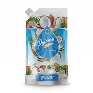 Крем-мыло Paloma Райский кокос, 500 мл (дой-пак)