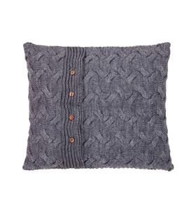 Наволочка SoundSleep Varanasi в'язана 45х45 см світло-сіра (2251970364014) (884792)