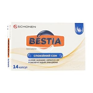 Комплекс Спокойный сон Schonen Bestia, 14 капсул