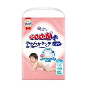 Трусики-подгузники Goo.N Plus размер M (6-12 кг), 52 шт