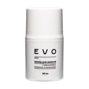 Флюид для лица EVO derm с пудрой бамбука, минералами и пребиотиками, 30 мл