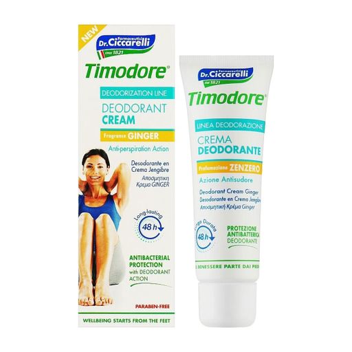Крем-дезодорант для ног Dr. Ciccarelli Timodore Deodorant Cream Ginger, 50 мл