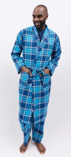 Халат чоловічий Cyberjammies Felix 6935 L Синій (5051877471764) (1003533)