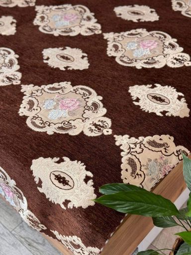 Покрывало дивандек велюр 180х200 см Коричневый (П4К-180-divandek-008) (1003758)