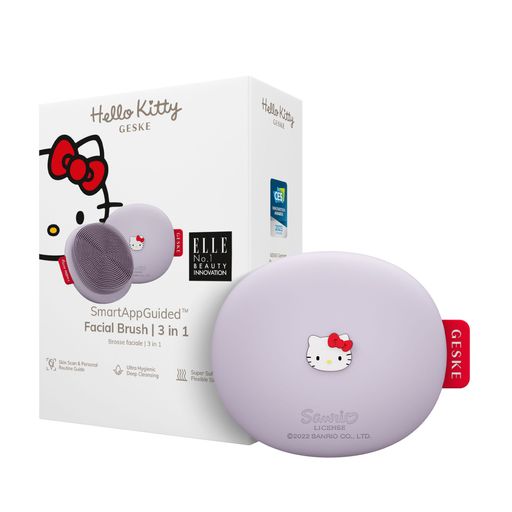Уценка! Щетка для лица Geske Facial Brush 3 в 1 by Hello Kitty фиолетовая, 1 шт