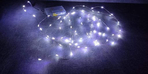 Гірлянда світлодіодна A-PLUS НА БАТАРЕЙКАХ 4 м 80 діодів LED, білий колір (1005106)