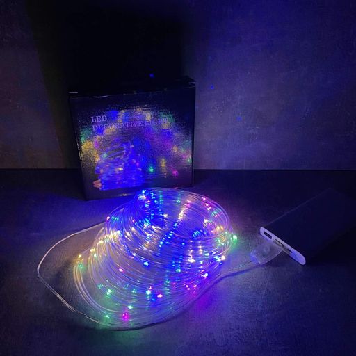 Гірлянда USB Xmas Pipe 7284 100 LED WW-3, 10 м, кольоровий (1005117)