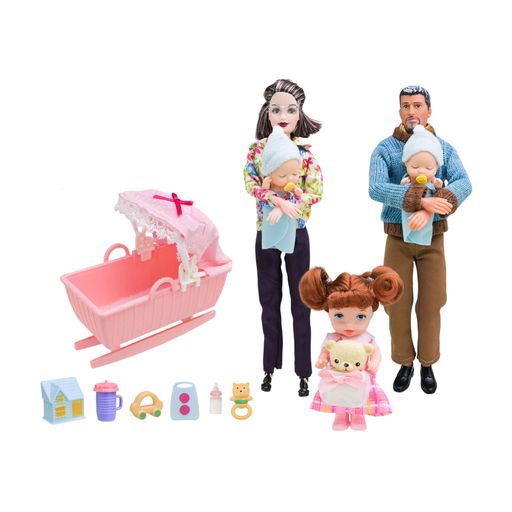 Набір ляльок Baby Ardana Family Бабуся та дідусь, дитина, немовлята, аксесуари, у коробці, від 3 років (202166)