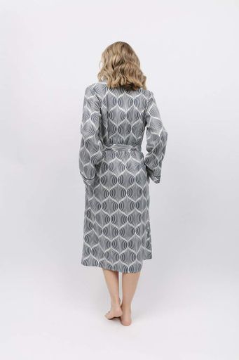 Халат жіночий Cyberjammies Nicole 9770 20 3XL Сірий з абстрактним принтом (5051877458949) (1006376)
