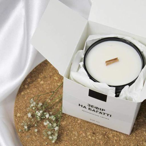 Аромасвічка Campfire marshmallow LeLit  Віск Біла  250мл (1007649)
