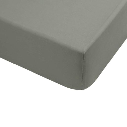 Простирадло на гумці з наволочками сатин premium Lotus Home Leona хакі 160x200+50x70 (2) (1007768)