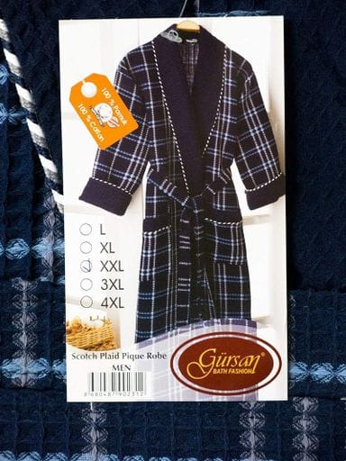 Халат мужской вафельный Gursan Blue 2XL (1007828)