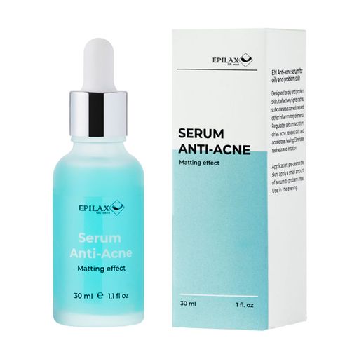 Сыворотка для лица Epilax Silk Touch Serum Anti-Acne для жирной и проблемной кожи, 30 мл