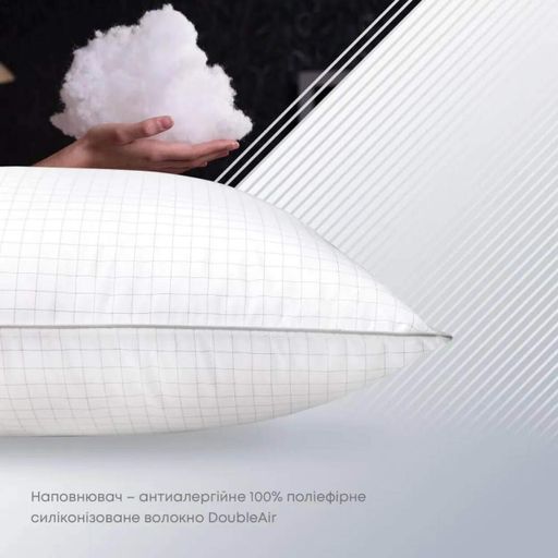 Подушка з карбоновими нитками 50х70 біла Tenergy ТЕП 3-02436 (1008801)