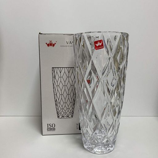 Ваза скляна Diamond 27.5 см Yujing Glassware 2754/6902-1 (1009218)
