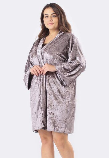Халат Крісті Батал Ghazel 17111-80/88 Фуксія 58 (1009443)