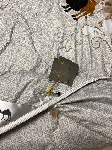 Ковдра з верблюжої вовни натуральна зимова Євро 200*230 см Сірий (1009491)
