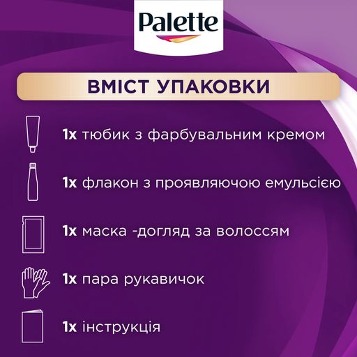 Уценка! Стойкая крем-краска для волос Palette Интенсивный цвет, 8-0 Русый, 110 мл